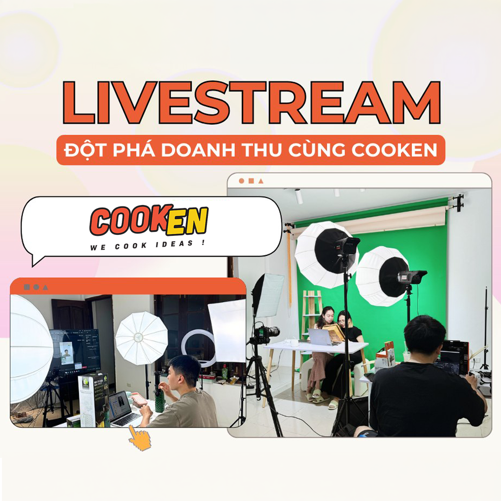 Bùng nổ doanh số cùng dịch vụ Livestream TikTok từ Cooken