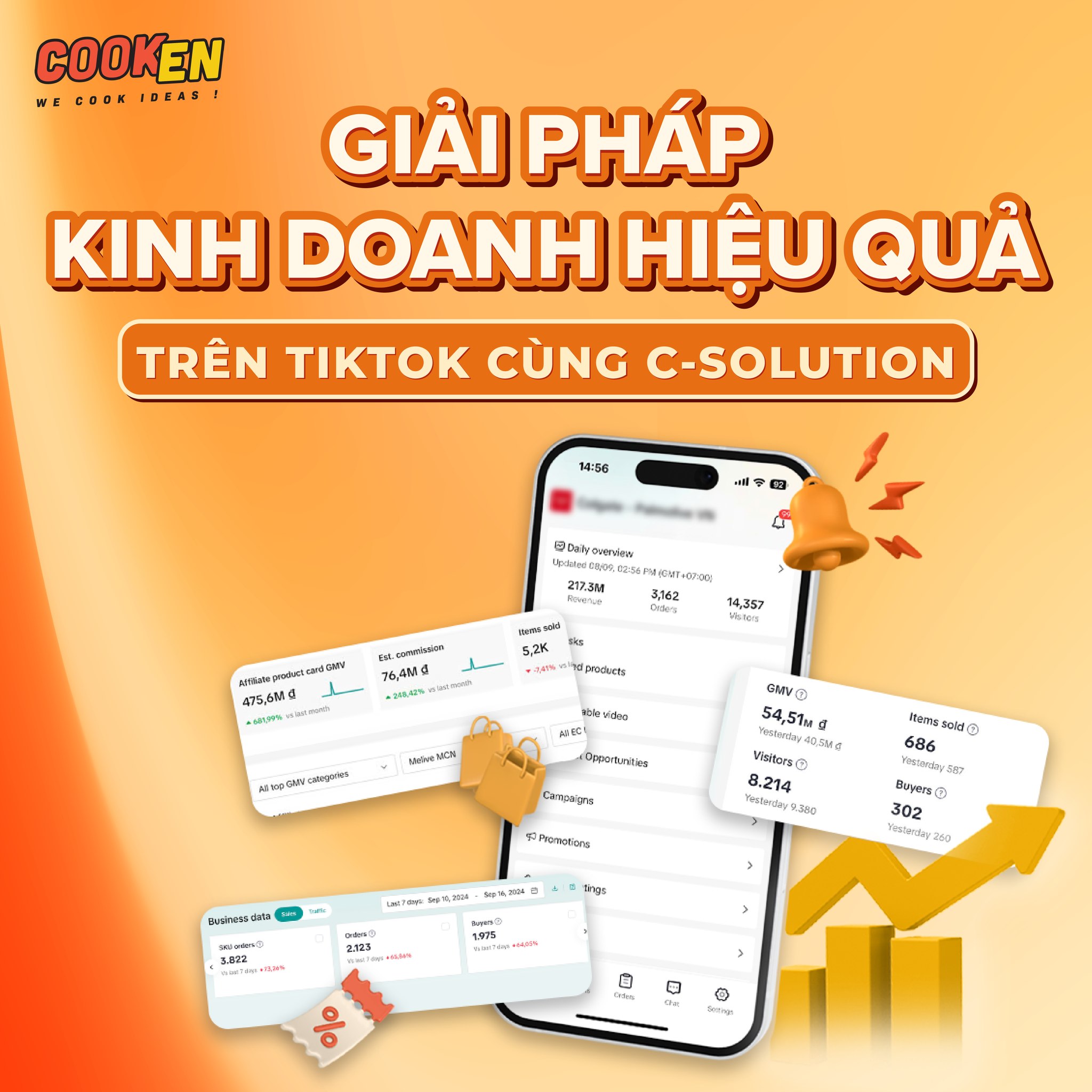 Dịch vụ vận hành TikTok Shop trọn gói từ Cooken